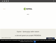 Tablet Screenshot of espiral.sk